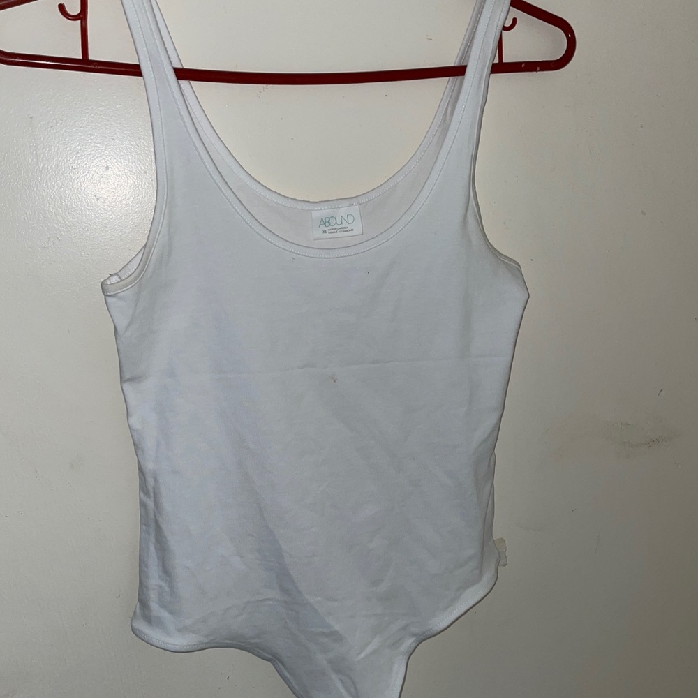 Abound White one piece top size Xsmall